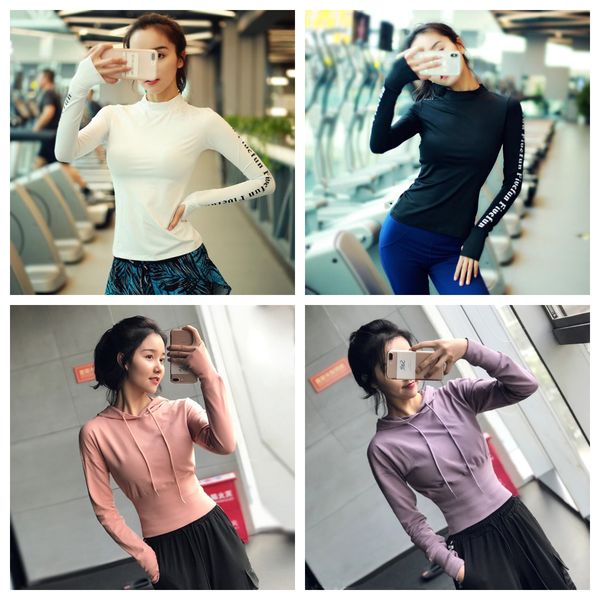 contrast letters yoga clothes women's tight-fitting slim running t-shirt bottoming shirt elastic fitness long sleeve spring, White;red
contrast letters yoga clothes women's tight-fitting slim running t-shirt bottoming shirt elastic fitness long sleeve spring, White;red