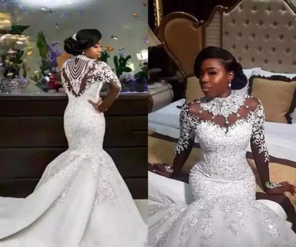 2019 vintage mermaid long sleeve wedding dress high neck lace church garden western formal bridal gown plus size custom made5818926, White
2019 vintage mermaid long sleeve wedding dress high neck lace church garden western formal bridal gown plus size custom made5818926, White