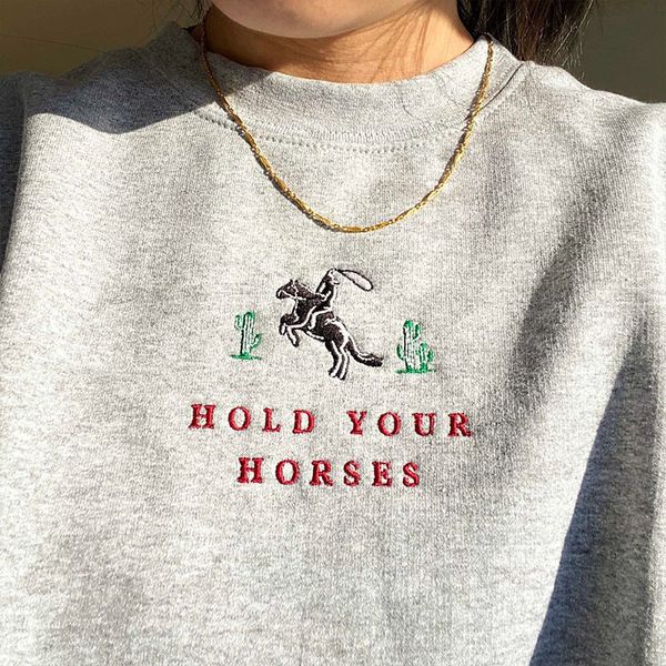 women's tracksuits hold your horses cactus embroidered sweatshirts men women gray votton thick pullover vintage style 80s 90s autumn cl
women's tracksuits hold your horses cactus embroidered sweatshirts men women gray votton thick pullover vintage style 80s 90s autumn cl