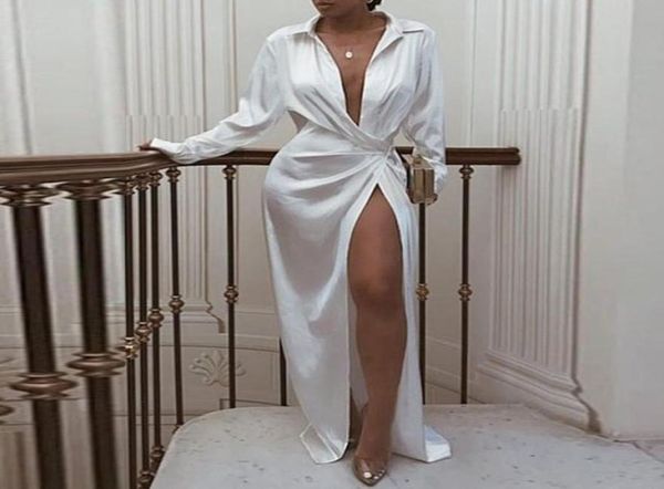 women solid ed design shirt dress long sleeve summer dress high split maxi dresses vestidos de verano7296083, Black;gray
women solid ed design shirt dress long sleeve summer dress high split maxi dresses vestidos de verano7296083, Black;gray