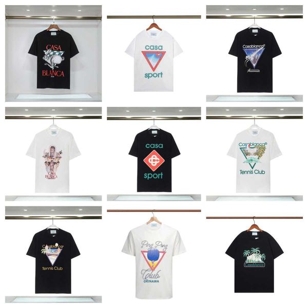 casablanca designers fashion t shirts double yarn pure cotton for men and women hip hop casual short sleeve apparel fashion brand crew neck, White;black
casablanca designers fashion t shirts double yarn pure cotton for men and women hip hop casual short sleeve apparel fashion brand crew neck, White;black