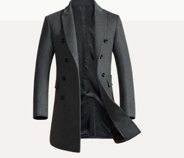 long design new style wool coat men turn down collar double breasted woolen trench coats male slim overcoat 2018 autumn winter9971967, Black
long design new style wool coat men turn down collar double breasted woolen trench coats male slim overcoat 2018 autumn winter9971967, Black