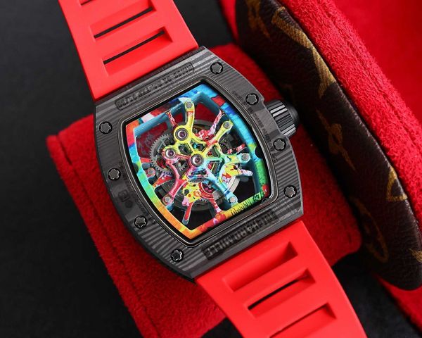 rm68-01 real tourbillon watch fantasic superb men wrist watches q145 high-end quality mechanical uhr all ti/carbon fiber case montre richar, Slivery;brown
rm68-01 real tourbillon watch fantasic superb men wrist watches q145 high-end quality mechanical uhr all ti/carbon fiber case montre richar, Slivery;brown