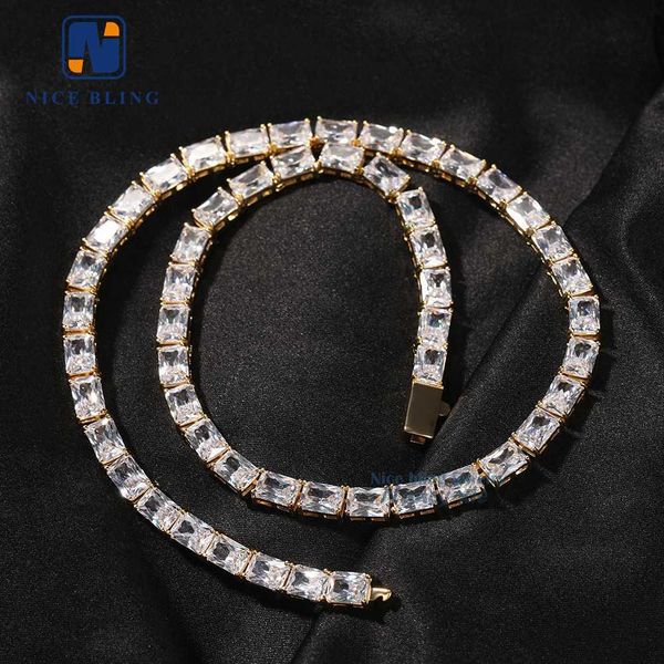 brass custom hip hop jewelry necklace factory price iced out cz baguette shape charm tennis chain for men women, Silver
brass custom hip hop jewelry necklace factory price iced out cz baguette shape charm tennis chain for men women, Silver