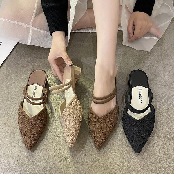 dress shoes thick heel sandals fashion simple waterproof double wear square with pointed head net red light mouth casual 2023 230809, Black
dress shoes thick heel sandals fashion simple waterproof double wear square with pointed head net red light mouth casual 2023 230809, Black