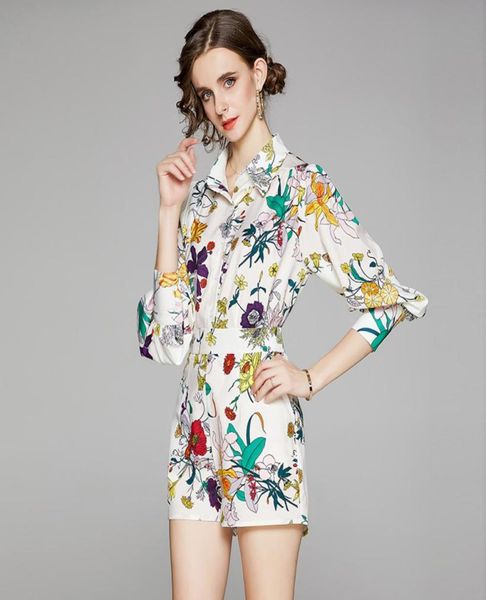 new summer 2pcs women ladies sets vintage flowers floral print collar long lantern sleeve shirt blouse mini shorts tracksuits 5640828, White
new summer 2pcs women ladies sets vintage flowers floral print collar long lantern sleeve shirt blouse mini shorts tracksuits 5640828, White