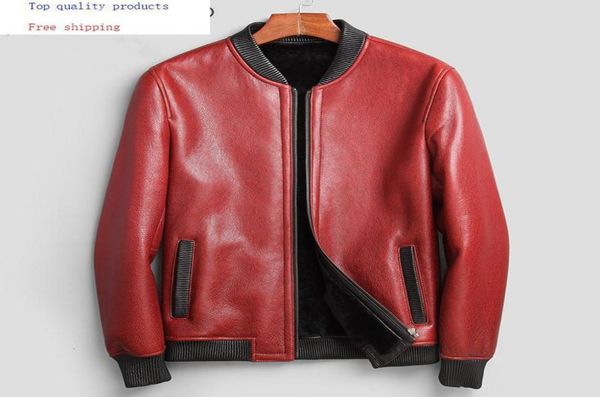 genuine sheepskin leather jacket men natural fur wool coat winter shearling jacket men real fur bomber 71e88b8814227, Black
genuine sheepskin leather jacket men natural fur wool coat winter shearling jacket men real fur bomber 71e88b8814227, Black