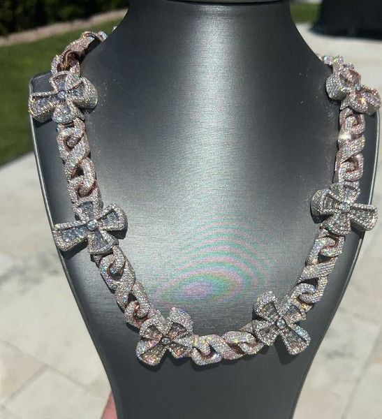 fashion hip hop jewelry 18 mm heavy baguette moissanite diamonds cuban link men's iced out rapper chain, Silver
fashion hip hop jewelry 18 mm heavy baguette moissanite diamonds cuban link men's iced out rapper chain, Silver