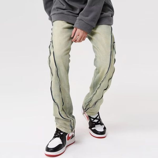 mens jeans y2k streetwear split zipper vintage baggy pants men clothing straight washed distressed denim trousers pantaloni uomo 230809, Blue
mens jeans y2k streetwear split zipper vintage baggy pants men clothing straight washed distressed denim trousers pantaloni uomo 230809, Blue