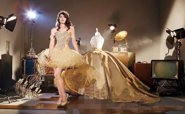 2019 gorgeous gold applique ball gown quinceanera dresses with detachable train sweetheart sweet 16 birthday party pageant masquer4476005, Blue;red
2019 gorgeous gold applique ball gown quinceanera dresses with detachable train sweetheart sweet 16 birthday party pageant masquer4476005, Blue;red