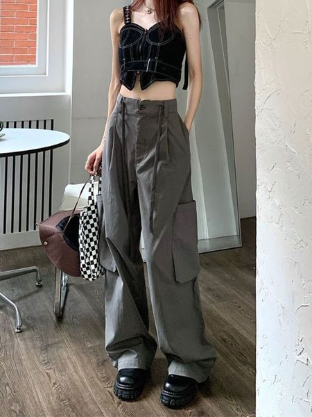 womens pants capris deeptown korean fashion basic cargo women y2k vintage wide leg track trousers oversized harajuku retro pockets sweatpant, Black;white
womens pants capris deeptown korean fashion basic cargo women y2k vintage wide leg track trousers oversized harajuku retro pockets sweatpant, Black;white