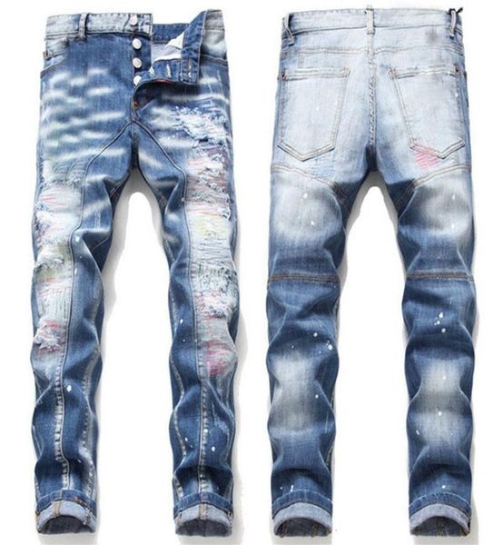 mens rips stretch black jeans fashion slim fit washed motocycle denim pants panelled hip hop trousers a102708369, Blue
mens rips stretch black jeans fashion slim fit washed motocycle denim pants panelled hip hop trousers a102708369, Blue