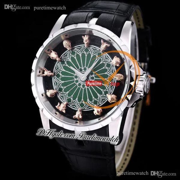 knights of the round table chinese zodiac automatic mens watch rddbex0973 steel case green dial black leather super version herrenuhr reloj, Slivery;brown
knights of the round table chinese zodiac automatic mens watch rddbex0973 steel case green dial black leather super version herrenuhr reloj, Slivery;brown