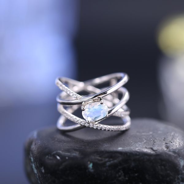 wedding rings gem's ballet 925 sterling silver criss-cross finger ring ov 5x7mm natural milky blue moonstone gemstone rings gift for he, Slivery;golden
wedding rings gem's ballet 925 sterling silver criss-cross finger ring ov 5x7mm natural milky blue moonstone gemstone rings gift for he, Slivery;golden