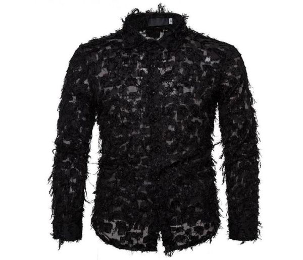 men039s dress shirts men hand perspective feather blackwhite lace shirt mens fashion camisas stage party clubwear clothin2847431, White;black
men039s dress shirts men hand perspective feather blackwhite lace shirt mens fashion camisas stage party clubwear clothin2847431, White;black