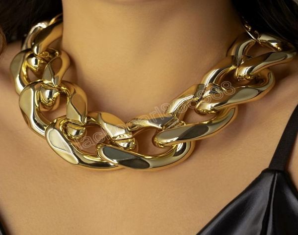 exaggerated large chunky thick choker necklace for women vintage gold color collar cuban chain necklaces5896116, Golden;silver
exaggerated large chunky thick choker necklace for women vintage gold color collar cuban chain necklaces5896116, Golden;silver