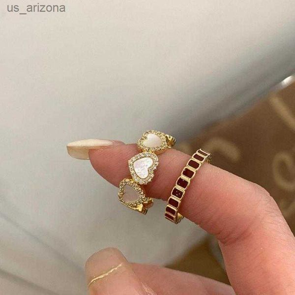 2023 new korean oil dropping shell love metal opening ring fashionable elegant simple geometric ring women's jewelry l230620, Silver
2023 new korean oil dropping shell love metal opening ring fashionable elegant simple geometric ring women's jewelry l230620, Silver