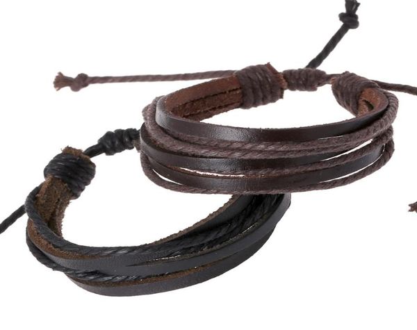 black brown leather wrap bracelet braided multilayer adjustable bracelets bangle cuffs wristbands for women men vintage jewelry4512346, Golden;silver
black brown leather wrap bracelet braided multilayer adjustable bracelets bangle cuffs wristbands for women men vintage jewelry4512346, Golden;silver
