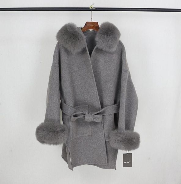 oftbuy 2020 real fur coat winter jacket women natural fox fur collar cuffs hood cashmere wool woolen oversize ladies outerwear5382424, Black
oftbuy 2020 real fur coat winter jacket women natural fox fur collar cuffs hood cashmere wool woolen oversize ladies outerwear5382424, Black