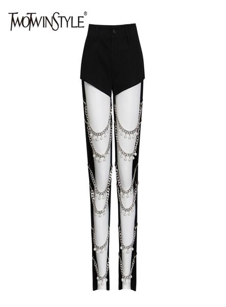 black patchwork chain jeans for women high waist casual streetwear pants female fashion new clothing stylish 2104282198244, Blue
black patchwork chain jeans for women high waist casual streetwear pants female fashion new clothing stylish 2104282198244, Blue