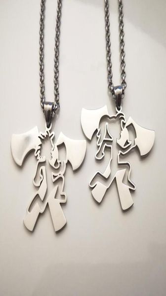 one pair silver tone double hatchet pendant icp twiztid elopement music charms women men rolo chain fashion necklace 4mm 24 inch6141198
one pair silver tone double hatchet pendant icp twiztid elopement music charms women men rolo chain fashion necklace 4mm 24 inch6141198