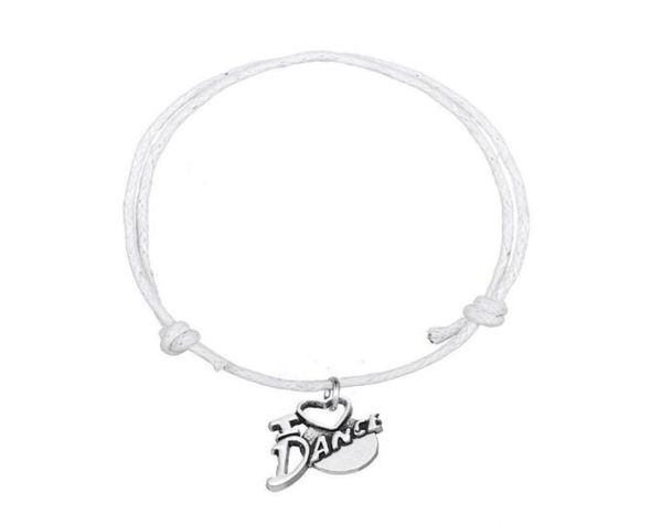 jf044 new fashion bracelet handmade jewelry i love dance charm bracelet colorful korean adjustable wax cord bracelet6421515, Golden;silver
jf044 new fashion bracelet handmade jewelry i love dance charm bracelet colorful korean adjustable wax cord bracelet6421515, Golden;silver
