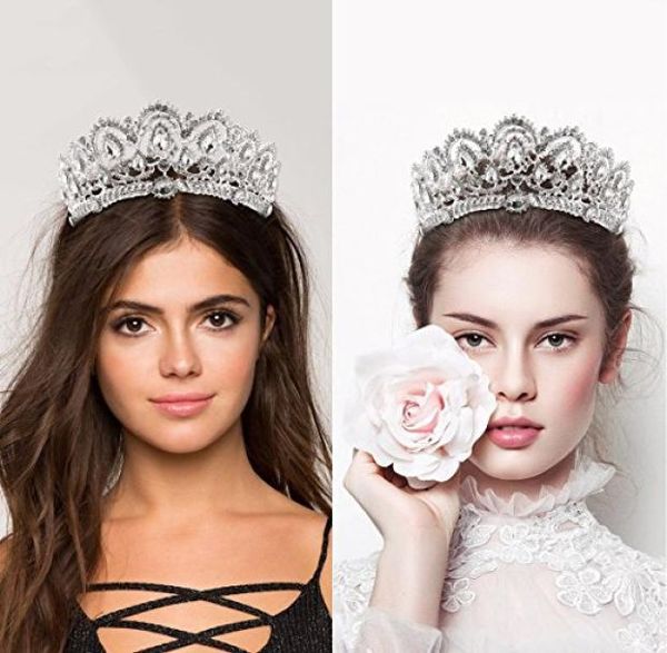 luxury bridal crown but sparkle beaded crystals roayal wedding crowns crystal veil headband hair accessories pa7594233, Silver
luxury bridal crown but sparkle beaded crystals roayal wedding crowns crystal veil headband hair accessories pa7594233, Silver