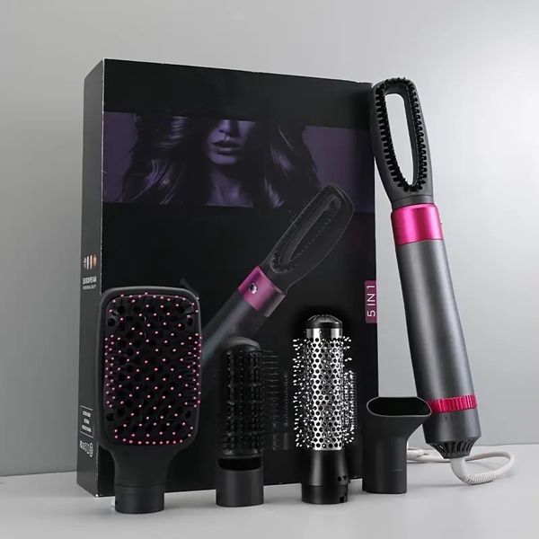 5-in-1 air brush: get salon-quality hair styling with negative ion technology & scalp massage, Black
5-in-1 air brush: get salon-quality hair styling with negative ion technology & scalp massage, Black