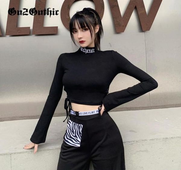 goth letter embroidered black crop t shirt women streetwear slim bandage long sleeve turtleneck crop bodycon cropped6787901, White
goth letter embroidered black crop t shirt women streetwear slim bandage long sleeve turtleneck crop bodycon cropped6787901, White