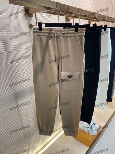 xinxinbuy men women designer pant metal triangle label pocket spring summer casual pants letter black khaki xs-l, Black;brown
xinxinbuy men women designer pant metal triangle label pocket spring summer casual pants letter black khaki xs-l, Black;brown