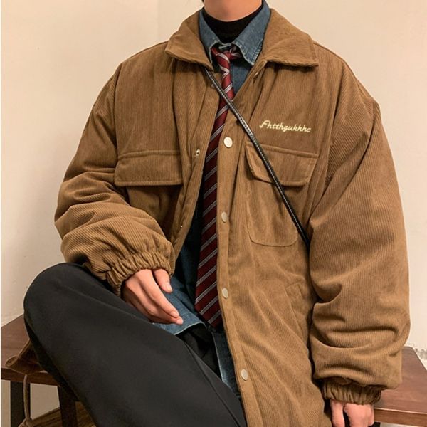 men's jackets vintage loose jacket autumn and winter solid color lapel corduroy thickening warm trend oversize clothing 230809, Black;brown
men's jackets vintage loose jacket autumn and winter solid color lapel corduroy thickening warm trend oversize clothing 230809, Black;brown