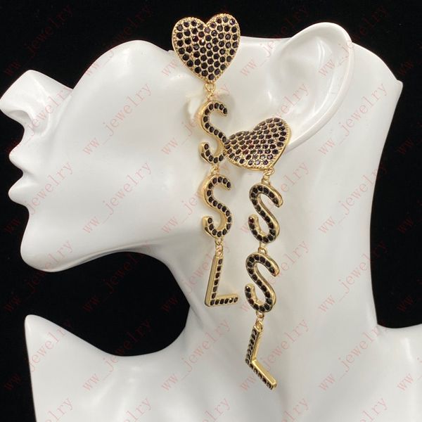 black zircon set heart alphabet tassel earrings dangle & chandelier, designer earrings for ladies, valentine's day, christmas, gifts, Silver
black zircon set heart alphabet tassel earrings dangle & chandelier, designer earrings for ladies, valentine's day, christmas, gifts, Silver