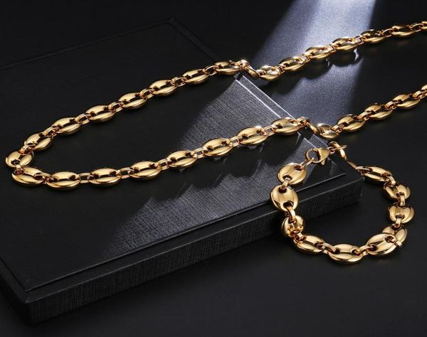 chains vintage stainless steel coffee bean necklace for men and women 11mm60cm pig nose titanium jewelry gift4957504, Silver
chains vintage stainless steel coffee bean necklace for men and women 11mm60cm pig nose titanium jewelry gift4957504, Silver