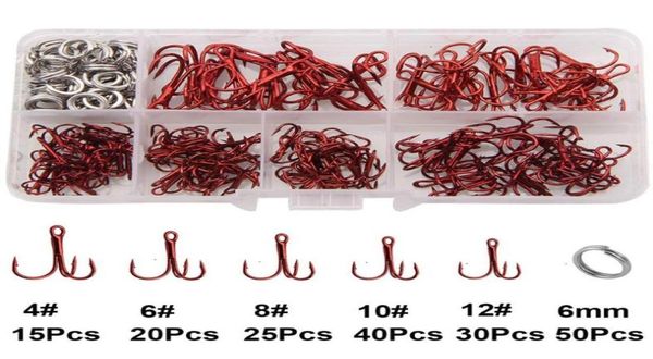fishing hooks 180pcsbox treble tackle kit high carbon steel round bend with stainless double split rings1232471
fishing hooks 180pcsbox treble tackle kit high carbon steel round bend with stainless double split rings1232471