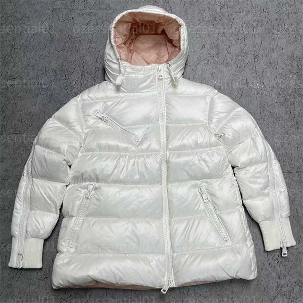 designer winter down coat puffer jacket women warm parka white downs pink lining slant zipper design long sleeve hooded coats three styles w, Black
designer winter down coat puffer jacket women warm parka white downs pink lining slant zipper design long sleeve hooded coats three styles w, Black