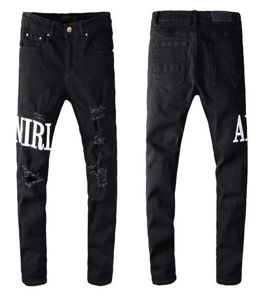 new designer badge rips stretch black mens jeans fashion slim fit washed motocycle denim pants panelled hip hop trousers 28402060834, Blue
new designer badge rips stretch black mens jeans fashion slim fit washed motocycle denim pants panelled hip hop trousers 28402060834, Blue