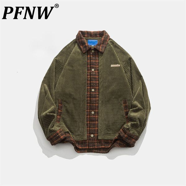 men's jackets pfnw spring autumn plaid patchwork lapel fashion letter print design chic harakuju casual coat 12a8076 230810, Black;brown
men's jackets pfnw spring autumn plaid patchwork lapel fashion letter print design chic harakuju casual coat 12a8076 230810, Black;brown