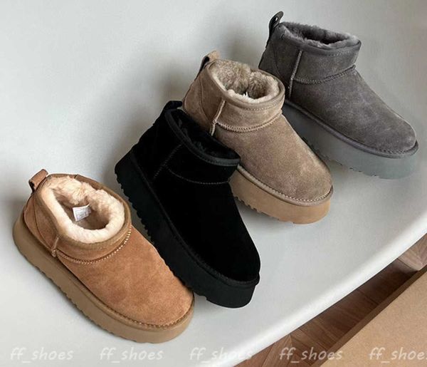 ultra mini platform boot designer women winter ankle australia classic fashion snow boots thick bottom real leather casual shoes warm fluffy, Black
ultra mini platform boot designer women winter ankle australia classic fashion snow boots thick bottom real leather casual shoes warm fluffy, Black