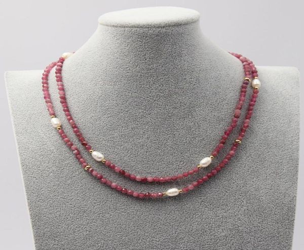 guaiguai jewelry natural faceted red tourmaline cultured white rice pearl necklace 175quot handmade for women7114647, Silver
guaiguai jewelry natural faceted red tourmaline cultured white rice pearl necklace 175quot handmade for women7114647, Silver