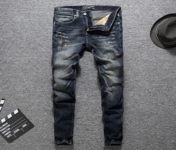 italian fashion designer men jeans classical brand jeans men slim fit dark color ripped homme biker7573523, Blue
italian fashion designer men jeans classical brand jeans men slim fit dark color ripped homme biker7573523, Blue