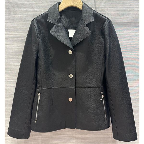 8.10 black temperament single breasted zipper pocket collect waist 100% sheepskin genuine leather jacket women
8.10 black temperament single breasted zipper pocket collect waist 100% sheepskin genuine leather jacket women