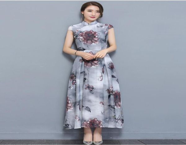 2017 summer new fashion vintage chiffon stand vestidos elegant printing selfcultivation short sleeves improved cheongsam dress7439066, White;black
2017 summer new fashion vintage chiffon stand vestidos elegant printing selfcultivation short sleeves improved cheongsam dress7439066, White;black