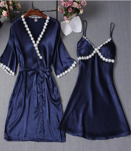 new satin kimono women039s gorgeous loungewear robe 2pcs per set solid lace up sleepwear nightwear dress3948520, Black;red
new satin kimono women039s gorgeous loungewear robe 2pcs per set solid lace up sleepwear nightwear dress3948520, Black;red