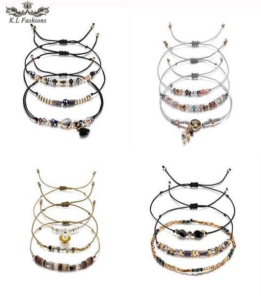 3pcslot bead bracelet for women multicolor crystal series tandem leaf heart round geometric pendant woven wax rope bracelet diy j6491496, Black
3pcslot bead bracelet for women multicolor crystal series tandem leaf heart round geometric pendant woven wax rope bracelet diy j6491496, Black