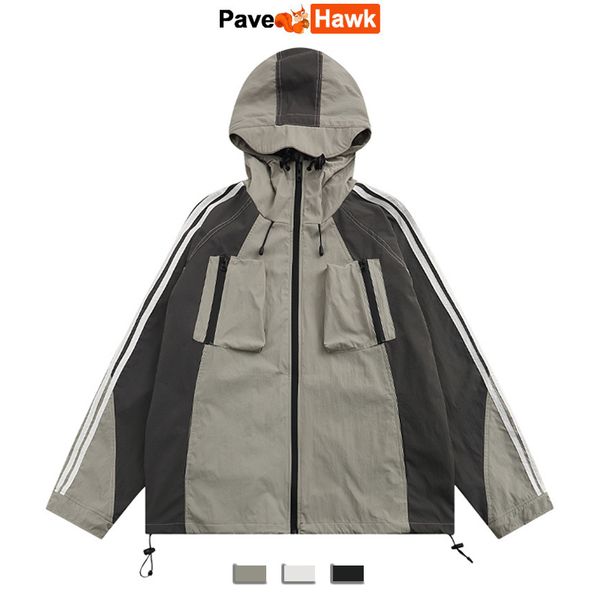 mens jackets vintage outdoor men women hooded patchwork cargo coats loose high street couple jacket y2k waterproof windbreaker 230810, Black;brown
mens jackets vintage outdoor men women hooded patchwork cargo coats loose high street couple jacket y2k waterproof windbreaker 230810, Black;brown