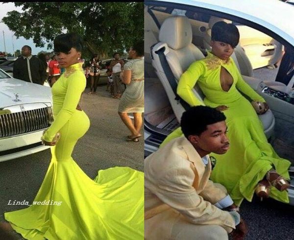 2019 lime green high neck prom dress mermaid long sleeves backless special occasion dress evening party gown plus size vestidos de6259641, Black
2019 lime green high neck prom dress mermaid long sleeves backless special occasion dress evening party gown plus size vestidos de6259641, Black