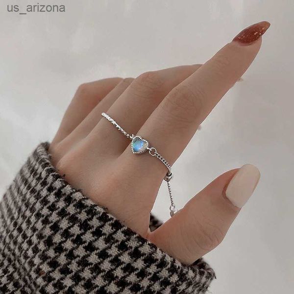 elegant love chain adjustable ring sweet korea temperament color heart-shaped ring cute design jewelry for women l230620, Silver
elegant love chain adjustable ring sweet korea temperament color heart-shaped ring cute design jewelry for women l230620, Silver