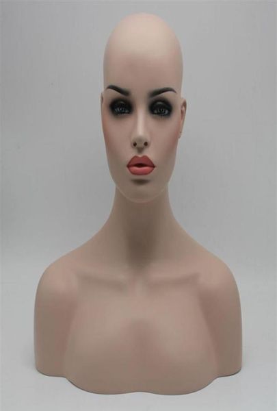 light skin fiberglass female mannequin head bust for lace wig jewelry and hat display243u3584343, White
light skin fiberglass female mannequin head bust for lace wig jewelry and hat display243u3584343, White