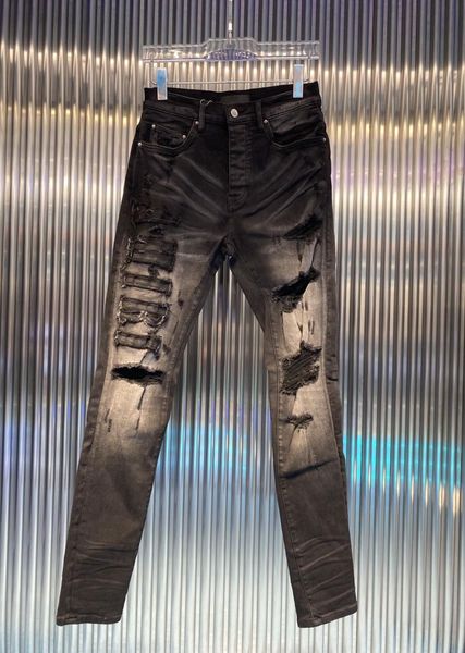european and american mens jeans new high street fashion brand heavy industry embroidery slimfit washed english ripped trousers6360534, Blue
european and american mens jeans new high street fashion brand heavy industry embroidery slimfit washed english ripped trousers6360534, Blue