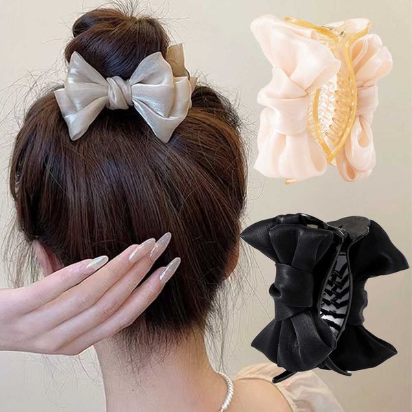 korea bowknot hair claw satin bow hair clips barrettes sweet ponytail vintage crab hairpins styling tools women hair accessories, Slivery;white
korea bowknot hair claw satin bow hair clips barrettes sweet ponytail vintage crab hairpins styling tools women hair accessories, Slivery;white